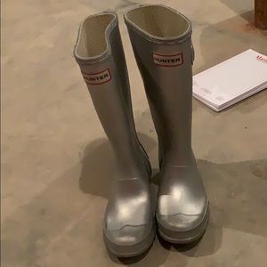 Silver Hunter rain boots